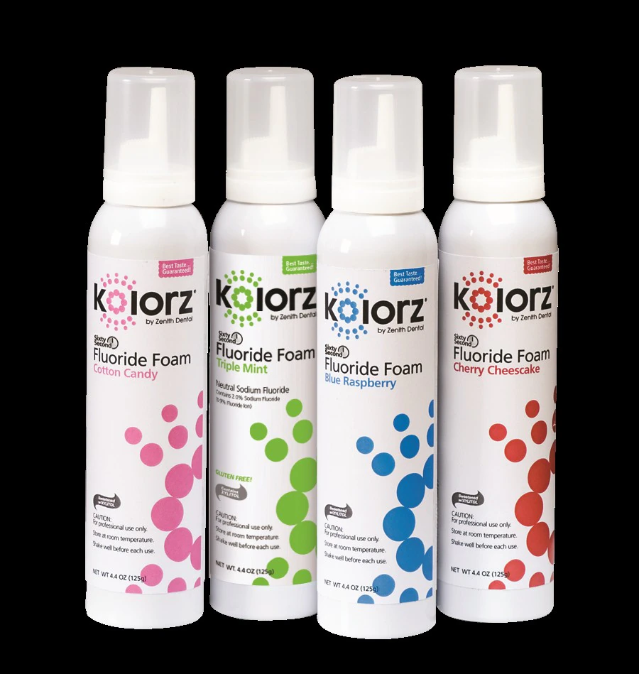 Kolorz Sixty-Second Fluoride Foam, Triple Mint, 1.23% APF, 4.4 oz Can, 766201