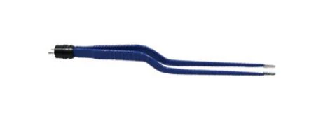 Bipolar Forceps, Smooth, Medium, Bayonet, 8"