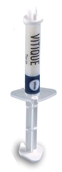 Vitique Try-In White Refill, 3.9g Syringe with 10 Veneer Tips