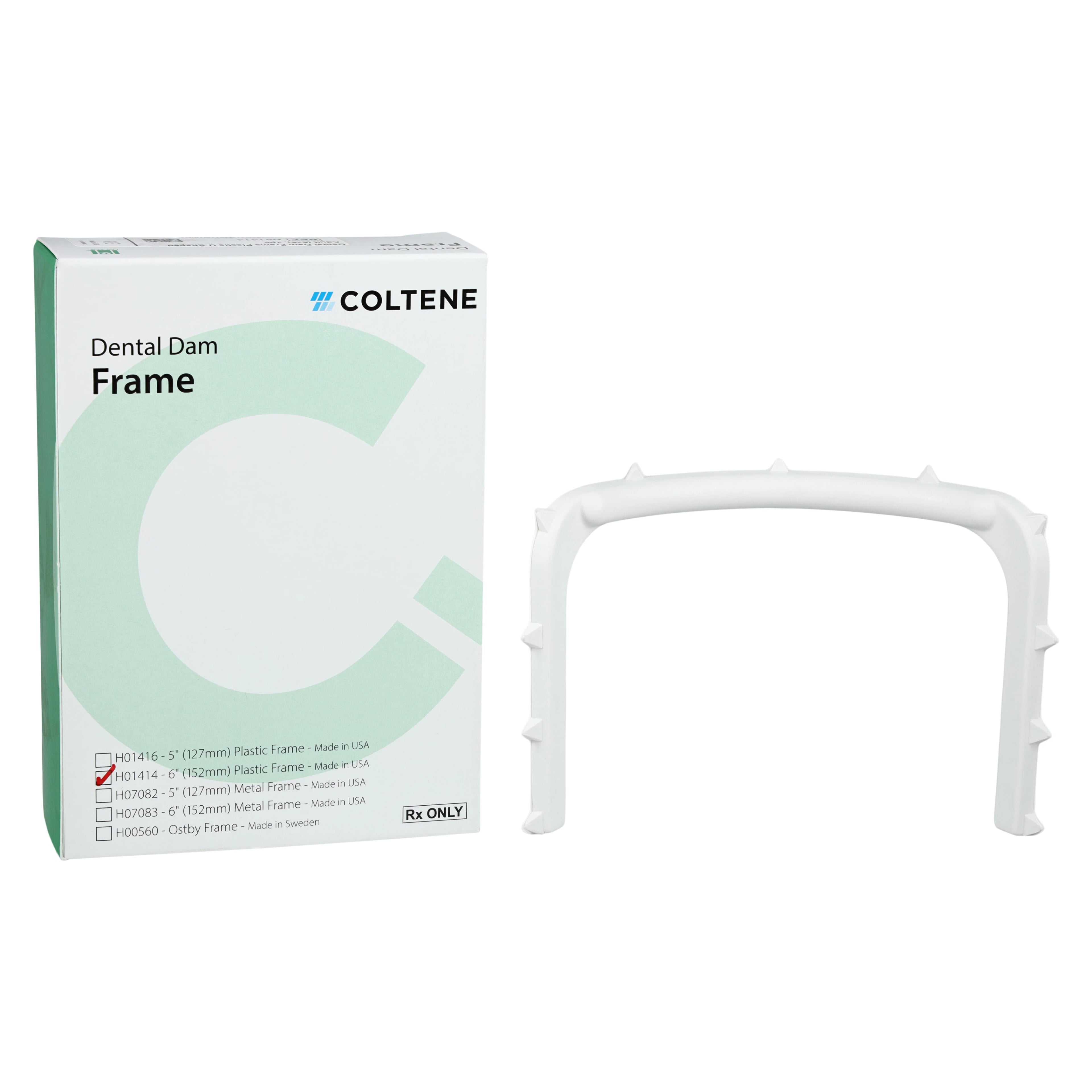 Hygenic Plastic Rubber Dam Frame, 6", Radiolucent, Autoclavable, 1/Pk, H01414