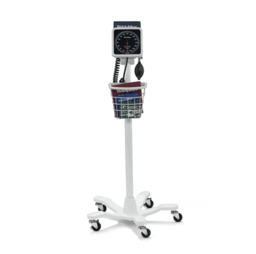 Welch Tycos 767 Series Aneroid Sphygmomanometer, Size 11, Black/White, Latex-Free, Arm Dial Display