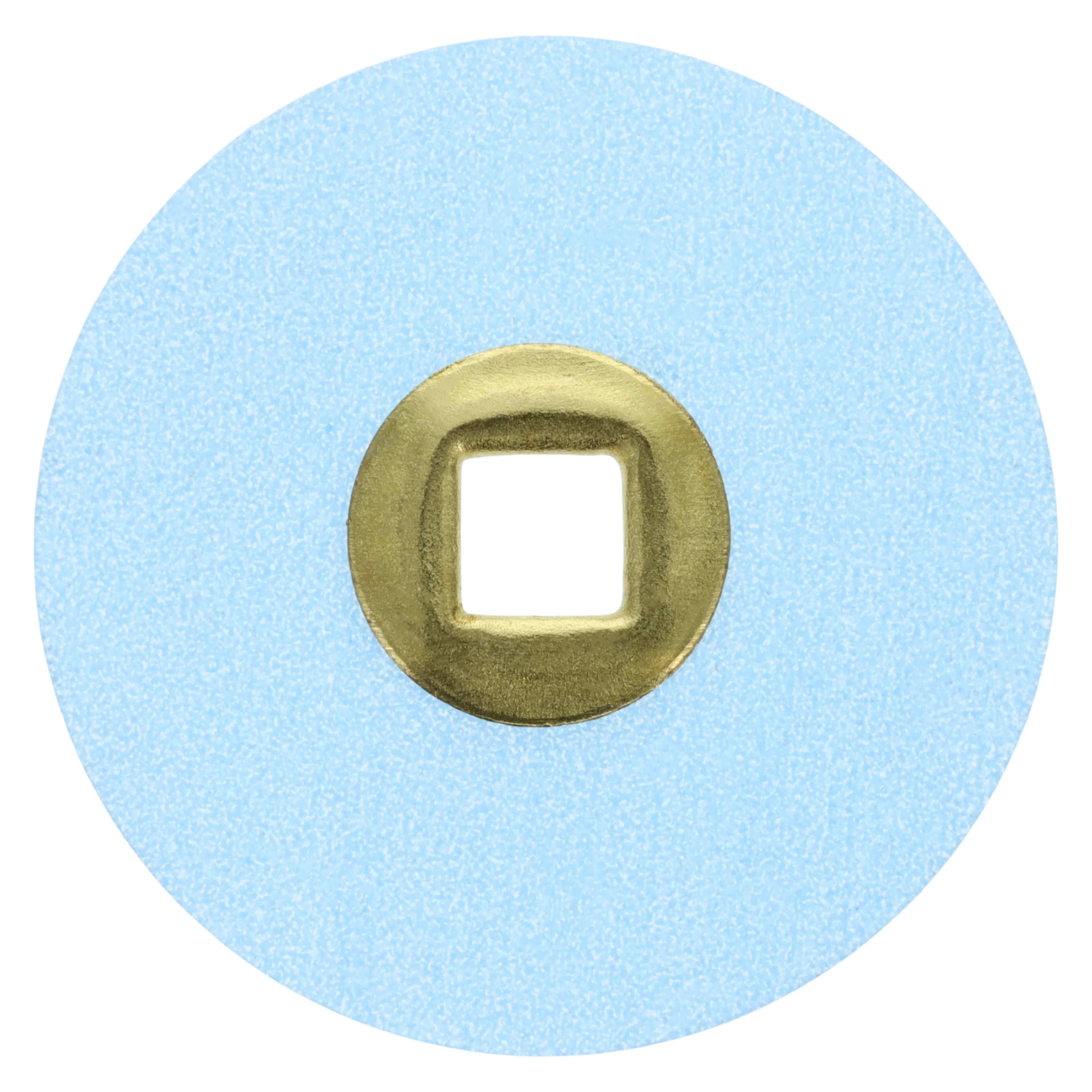 Moore-Flex Polishing Discs, Mini Refill, 1/2", Fine, Blue, 100/Pk, BC-12-1F4