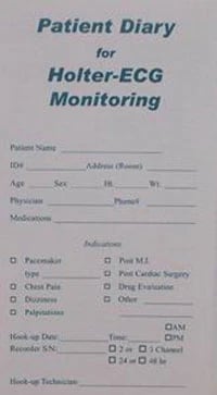 Nikomed Patient Diary TriFold, 3-1/2" x 5-1/2", 100/Package