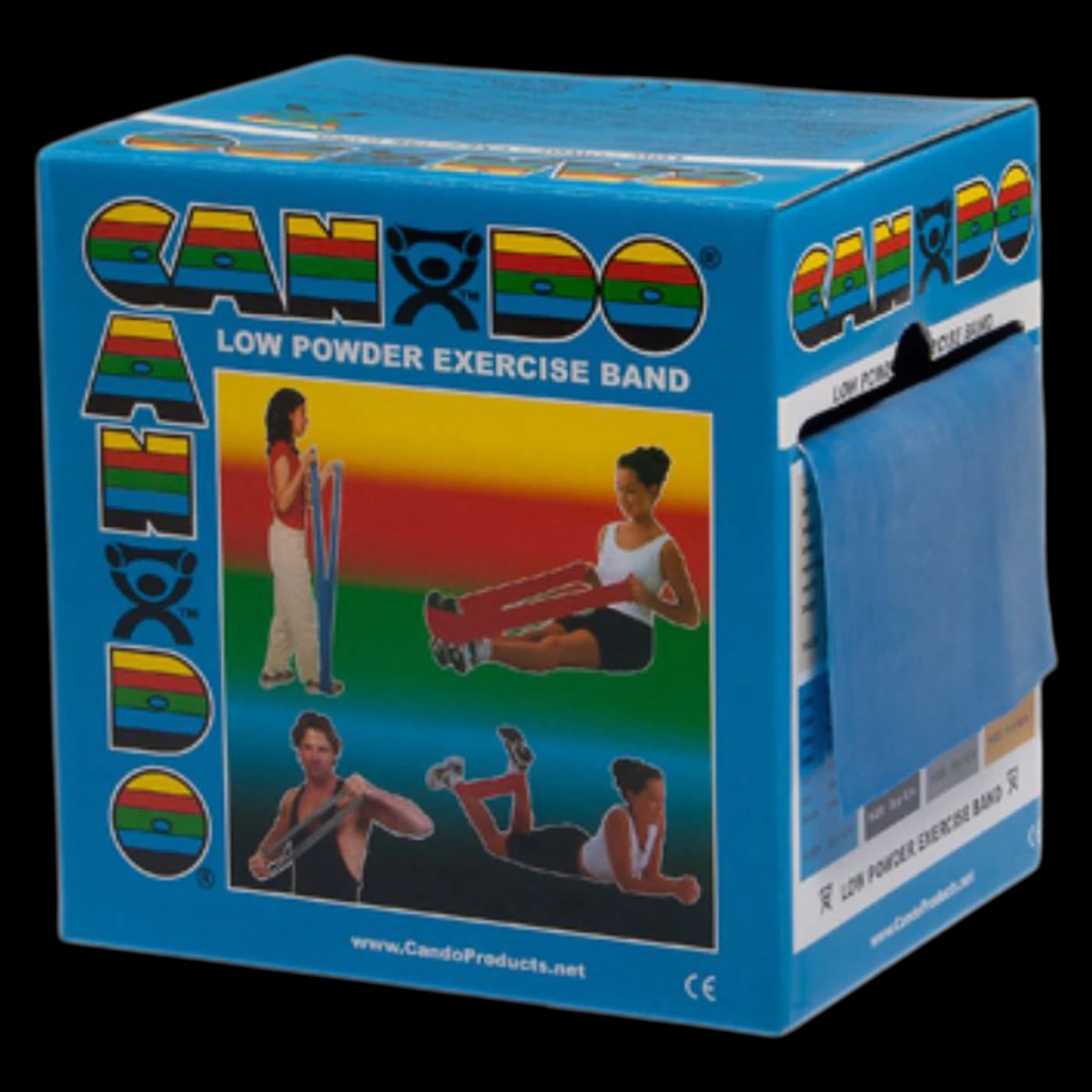 CanDo Exercise Band, Blue, Heavy Resistance, 50 yd Roll