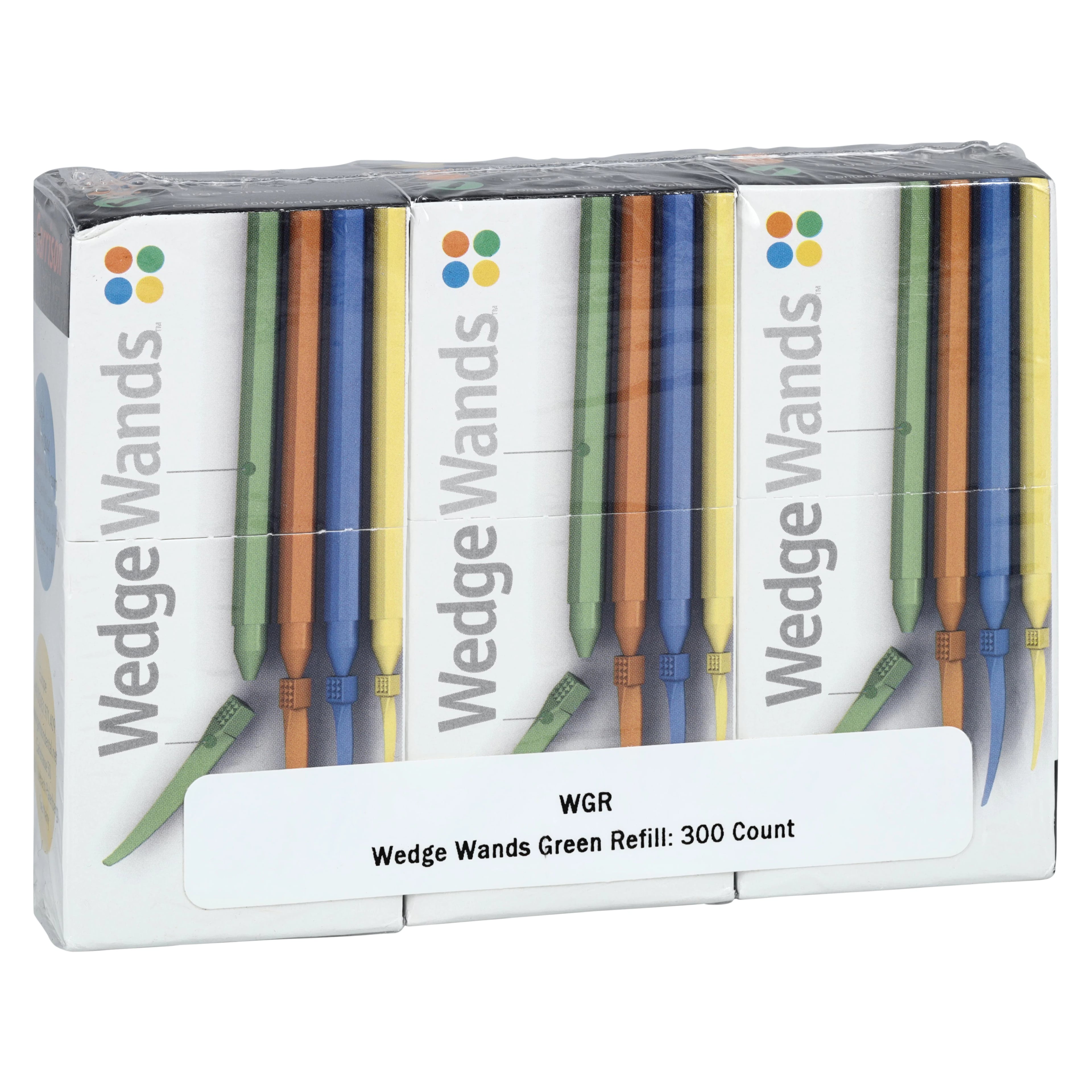 Garrison Dental Solutions Wedge Wands Anatomical Wedges, Large, Green, 300/Box, WGR