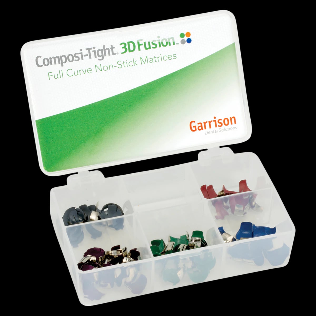 Garrison Composi-Tight 3D Fusion Matrix Band Mini Kit, 5 Sizes, 210 Bands, FXB02
