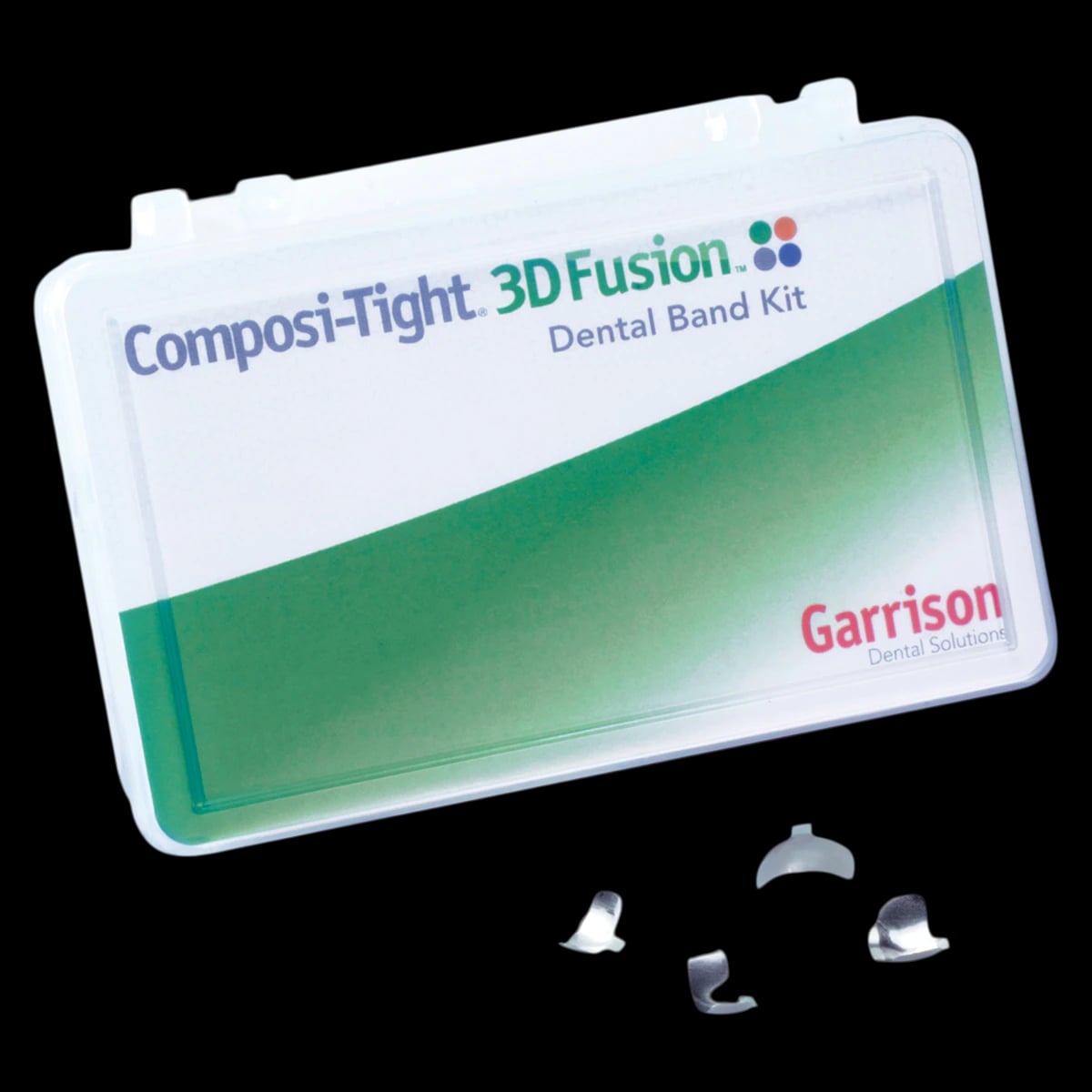 Composi-Tight 3D Fusion Firm Matrix Bands Assorted Kit, 300/Pk, 5 Sizes (4.3mm, 4.3mm w/ext 5.9mm, 5.3mm, 6.1mm, 6.1mm w/ext 7.7mm)