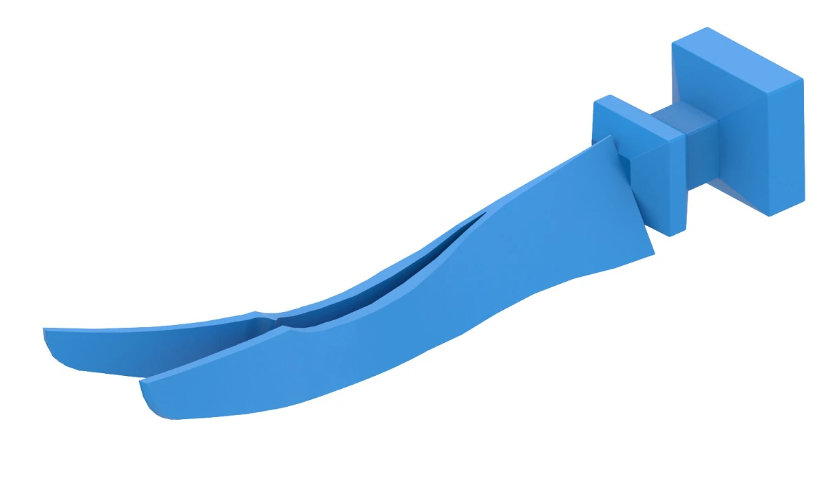 Garrison Dental Quad Wedge Blue Refill, Small, 100/Pack, QBL