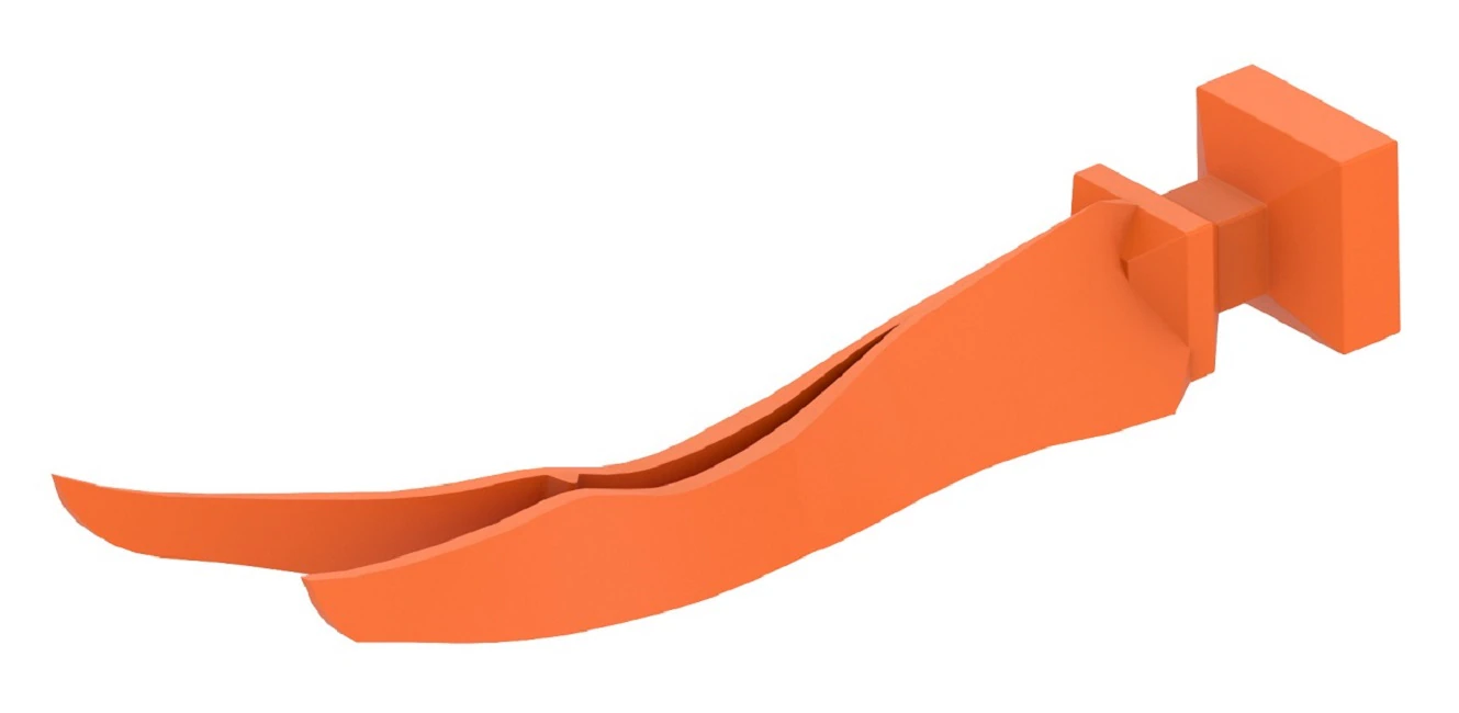 Garrison Quad Wedge Refill, Medium (Orange), 100/Pack, QOR