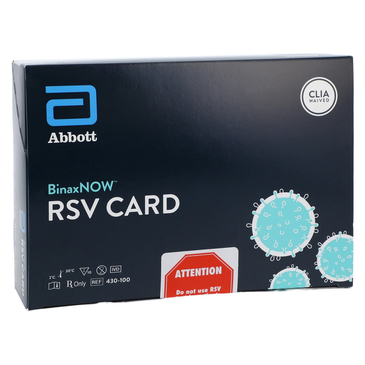 BinaxNOW RSV Test Kit, CLIA Waived, For Children Under 5 Years, 10 Tests/Kit