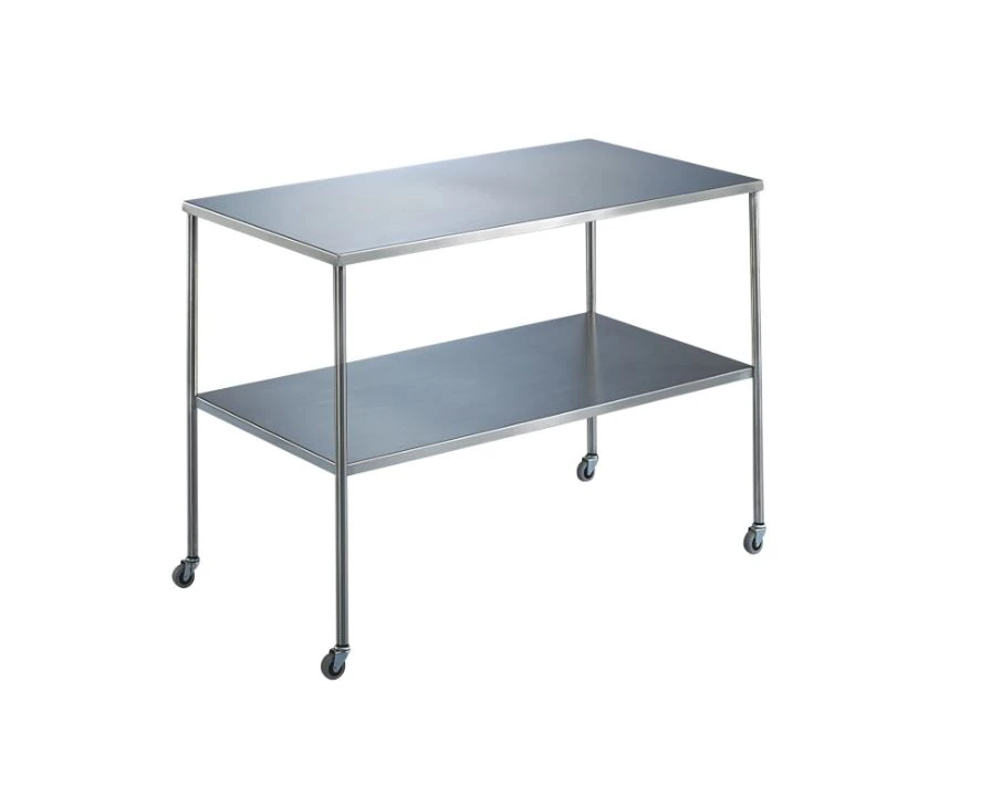 Blickman Industries Howard Instrument Table, 60" x 24" x 34", 4-Wheel, 3" Casters