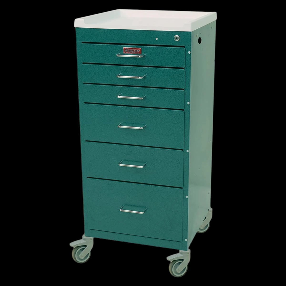 Harloff Mini Line Treatment/Procedure Cart, 6 Drawers