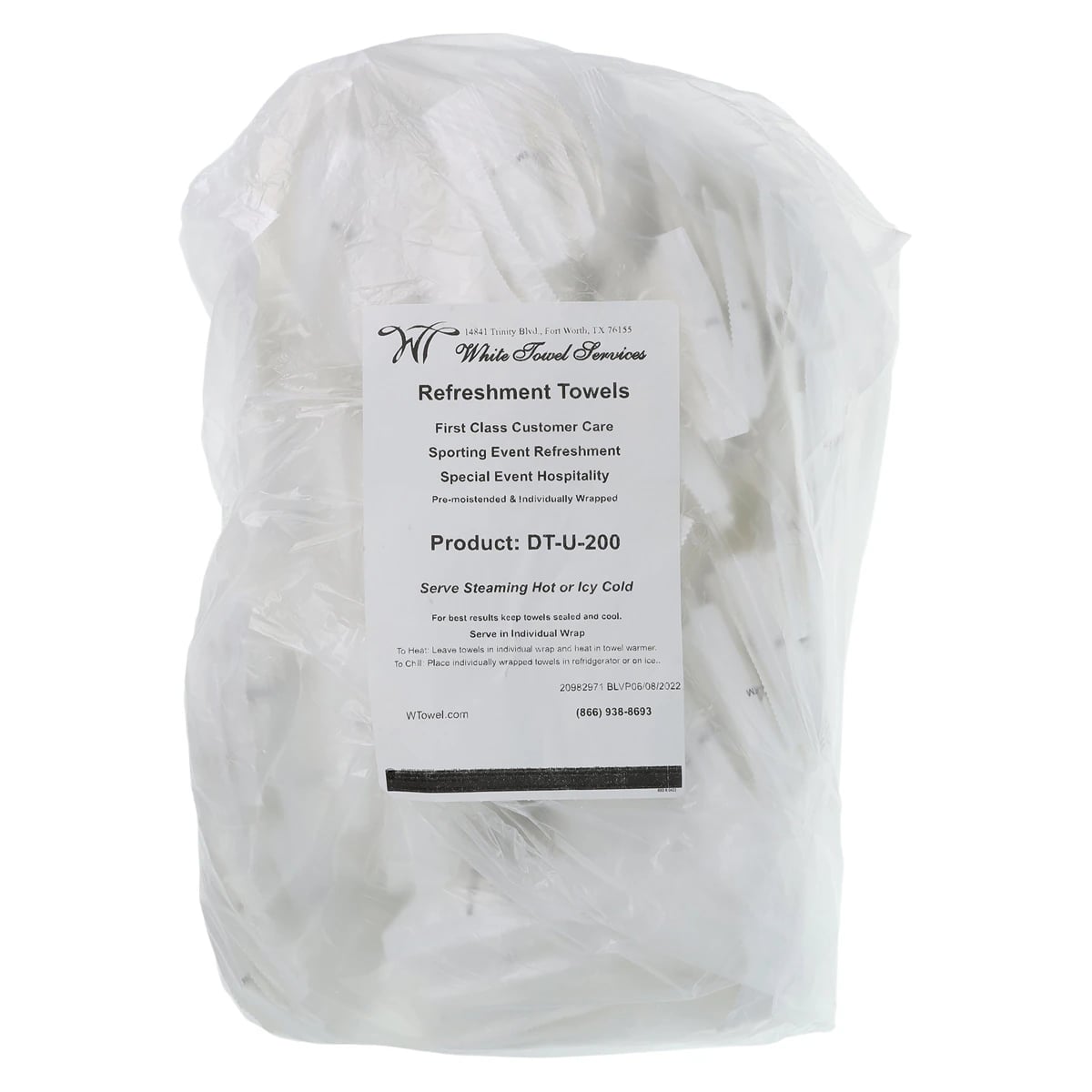 Disposable Synthetic Refreshment Towels, Unscented, White, 10" W x 7" H, 200/Pkg