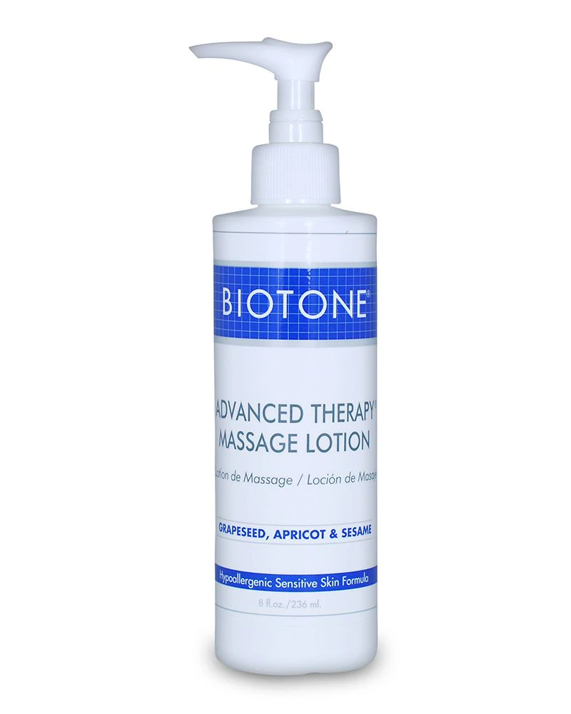 Biotone Advanced Therapy Lotion, Unscented, 8 oz Pump Bottle