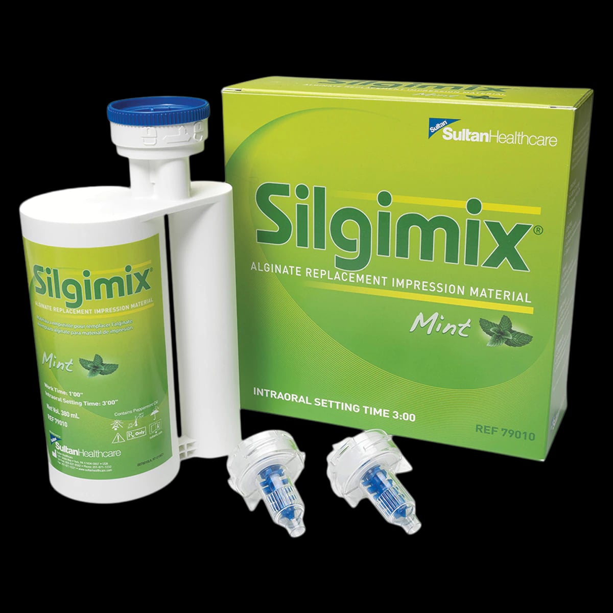 Silgimix™ Alginate Replacement Impression Material, Fast Set, Bulk Pack of 4 x 380 ml Cartridges with Bayonet Ring