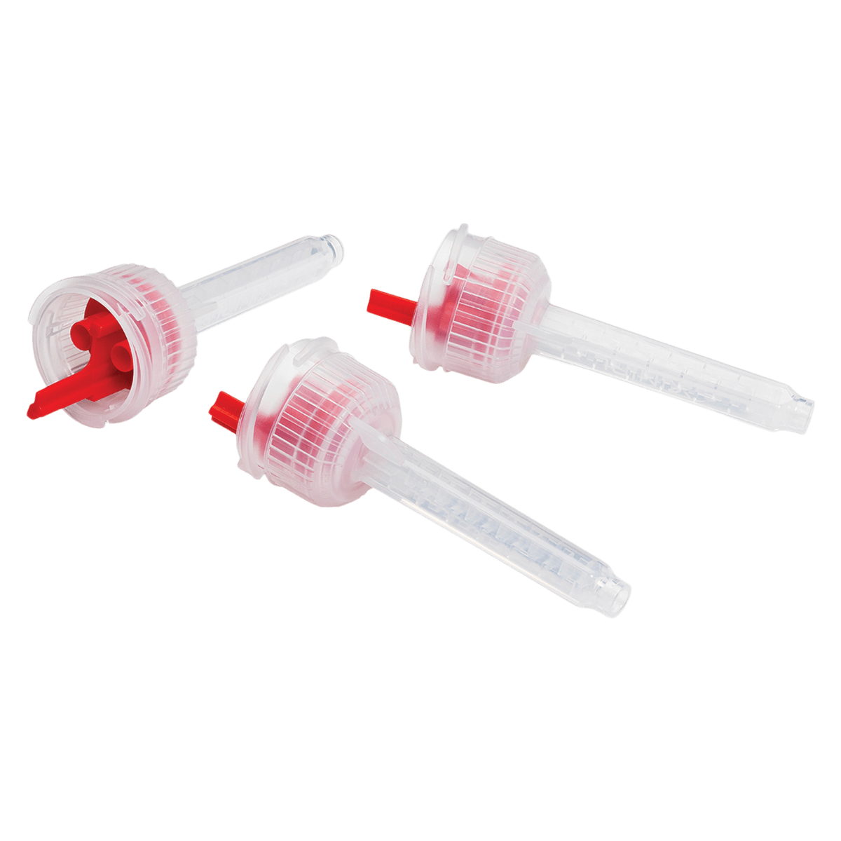 Sultan Genie Mixing Tips, Red, Low Viscosity, 4.2 mm, 50/Pkg, 0072101FG