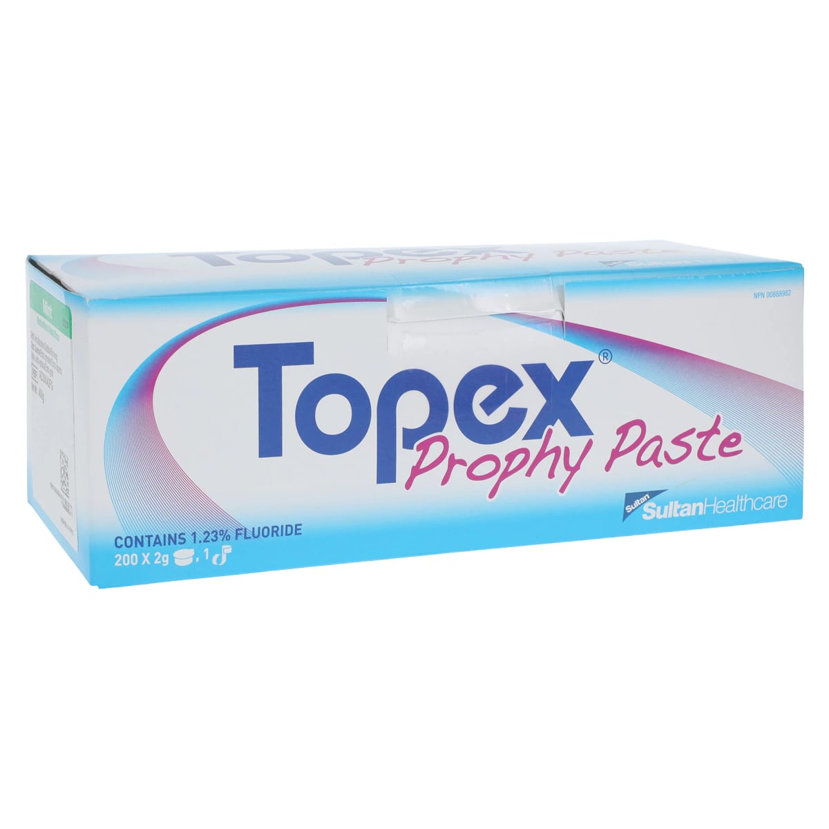 Topex® Prophy Paste Unit Dose Cups, Extra Coarse, Mint, 1.23% Fluoride, 200/Pkg