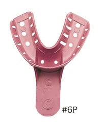 DenTray® II Disposable Impression Tray #6P Small Lower Perforated, Pack of 12