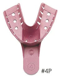 DenTray® II Disposable Impression Tray #4P Medium Lower Perforated, Pack of 12