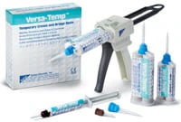 VersaTemp® Temporary Crown and Bridge Resin, Shade B1, 25ml Automix Cartridge Refill Kit (10 Mixing Tips)