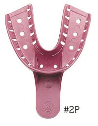 DenTray® II Disposable Impression Tray #2P Large Lower Perforated, Pack of 12