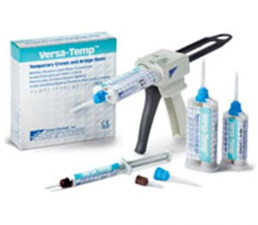 VersaTemp® Temporary Crown and Bridge Resin, Shade A3, 50ml Cartridge Refill (with 15 Mixing Tips)