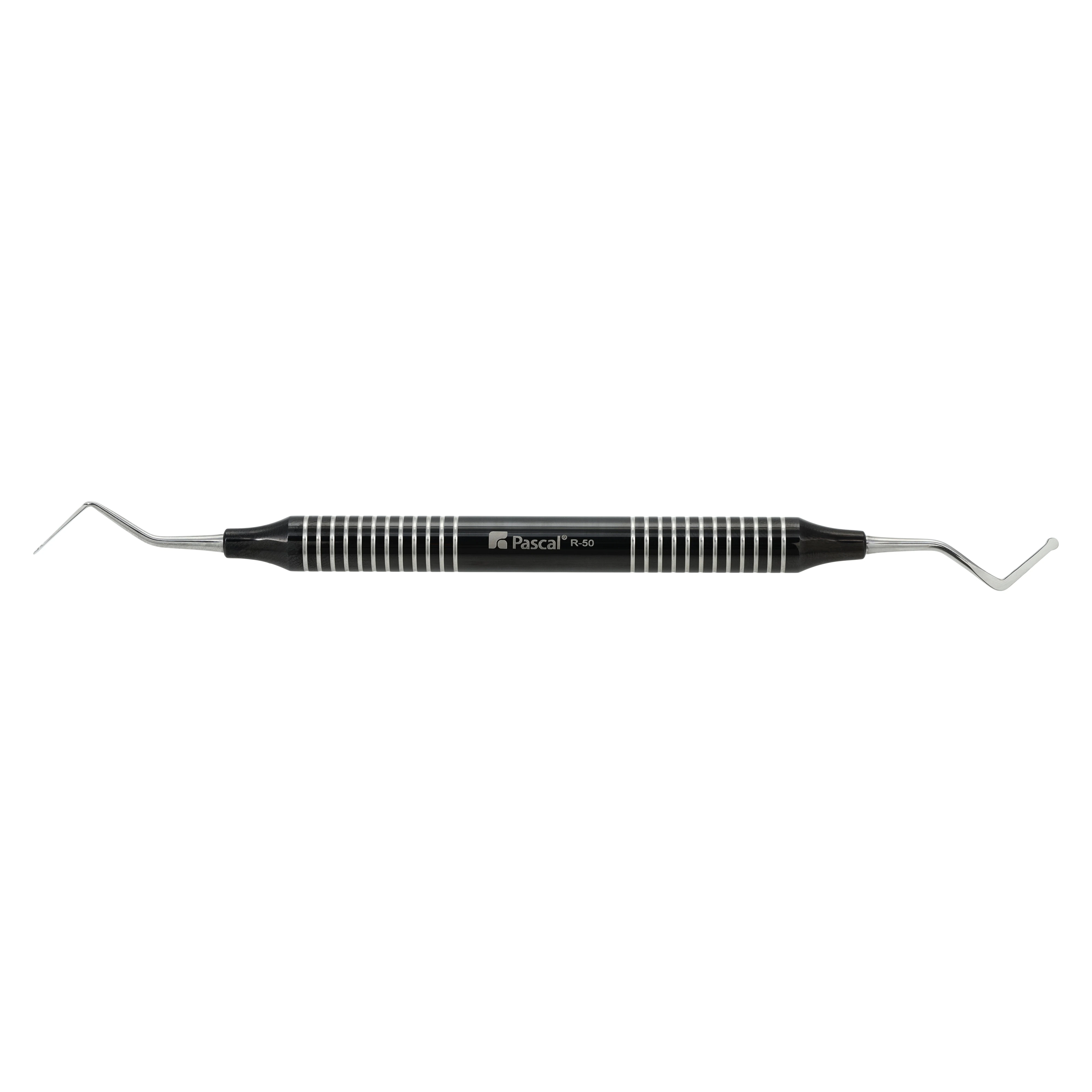 Pascal Retrax R-50 Circlet Rounded Non-Serrated Cord Packing Instrument, Black Handle, 26-121