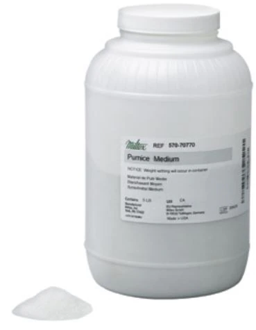 Miltex Pumice Flour, Ultra-Fine Grit, 1 lb Bottle, 6/Case, 568-70870