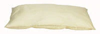 The Pillow Factory Reusable Hospital Pillow, Nylon, Beige, 18 in x 24 in, Each