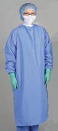 Blockade AngelStat Reusable Surgical Gown, 99% Polyester/1% Carbon, X-Large, Ceil Blue, Non-Sterile, Snap Neck/Back Ties, 12/Box
