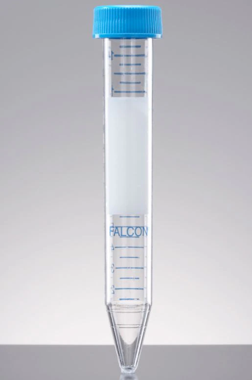 Corning Falcon 15mL Conical Centrifuge Tube, Polystyrene, Sterile, with Screw Cap, 17x120mm, 500/Case