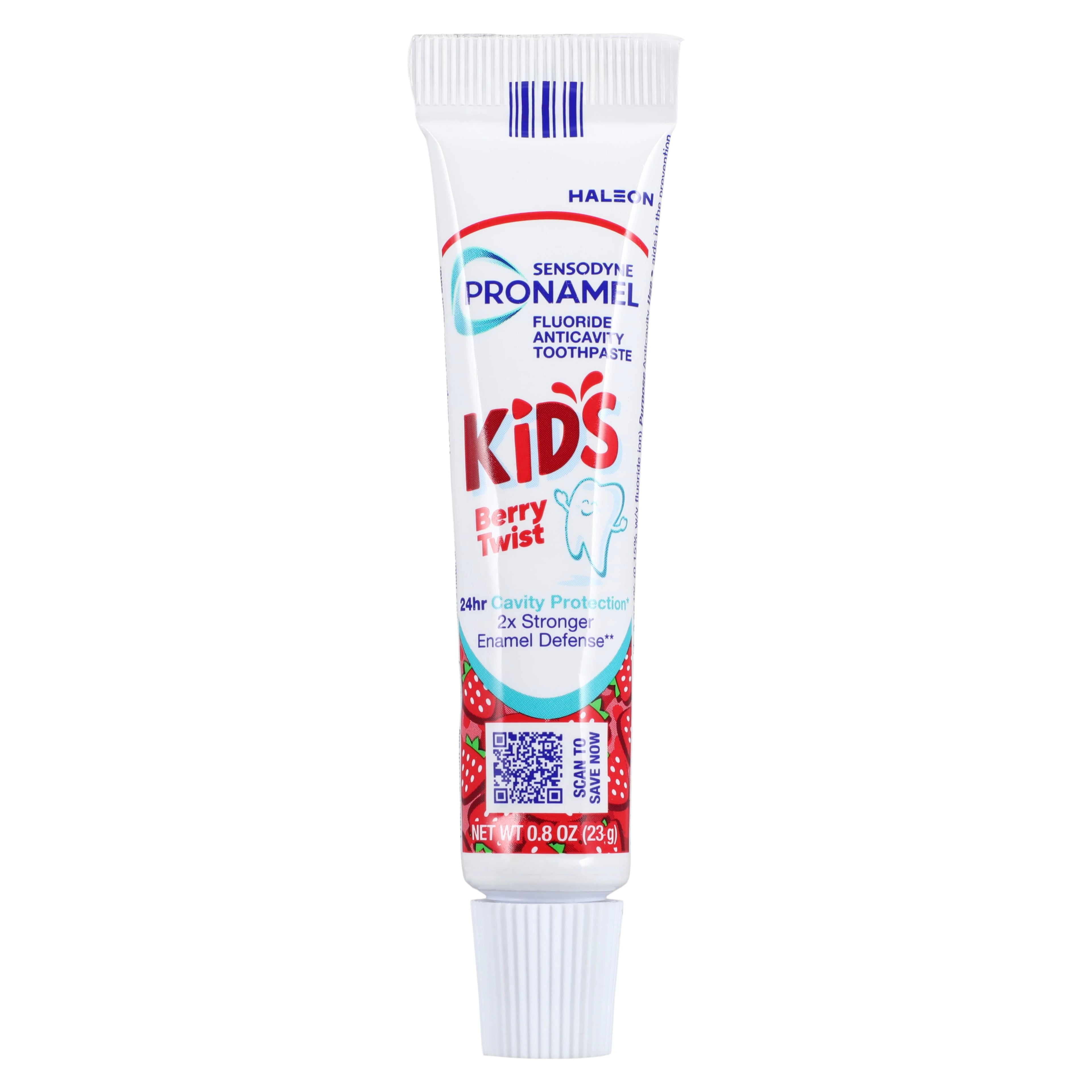 Sensodyne Pronamel Kids Berry Twist Toothpaste, 0.8 oz Tube, 50/Pkg