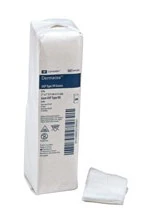 Cardinal Health Dermacea 100% Cotton Gauze Sponge, Type VII, 4x4 inch, 16 Ply, Non-Sterile, Latex-Free