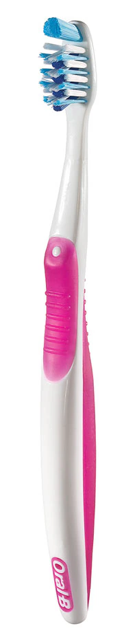 Oral-B CrossAction Gentle Clean Toothbrush, 35 Extra Soft, Assorted Colors, 12/Box, 80828181