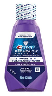 Crest Pro-Health Advanced Mouthwash with Extra Deep Clean Rinse, Clean Mint, 36 mL, 48/Box, 80290869