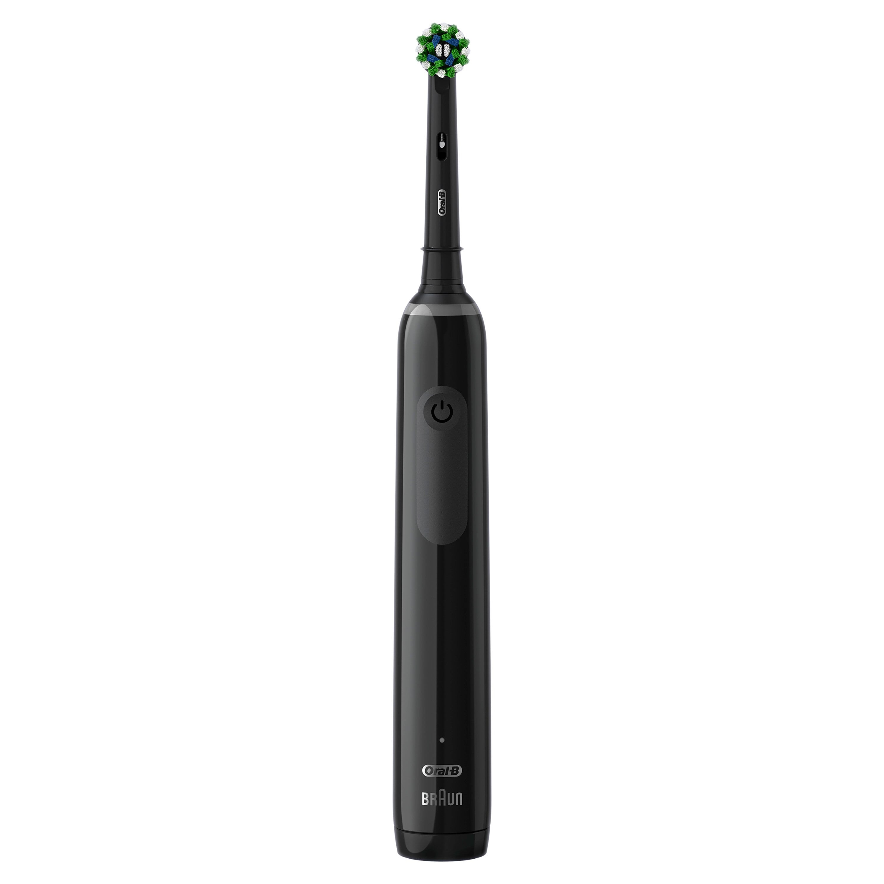 Oral-B Smart 1500 Electric Rechargeable Toothbrush, Black, 3/Case, Includes Handle, Charger, and 1 CrossAction Brush Head
