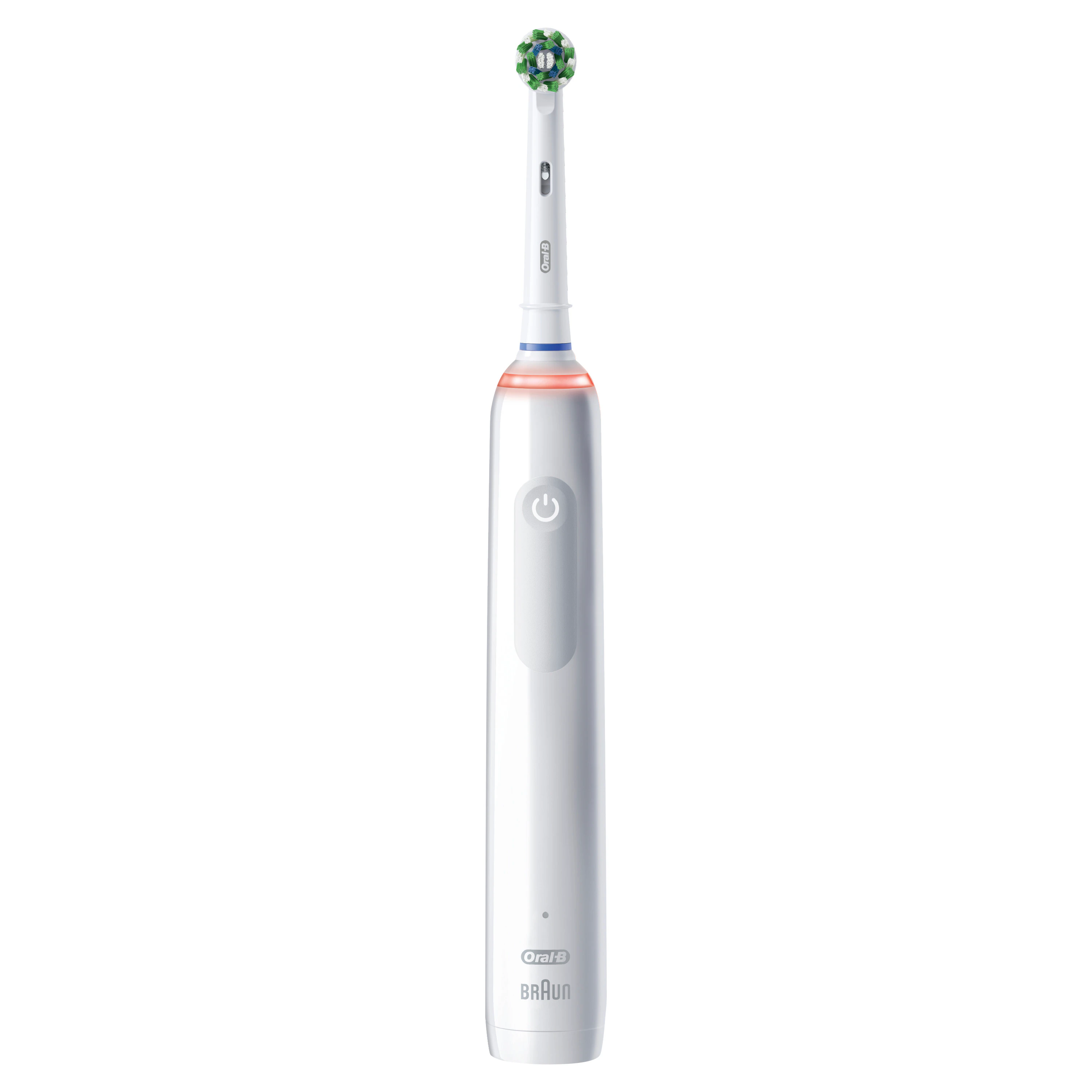 Oral-B Smart 1500 Electric Rechargeable Toothbrush, White, with Charger and 1 CrossAction Brush Head, 3/Case