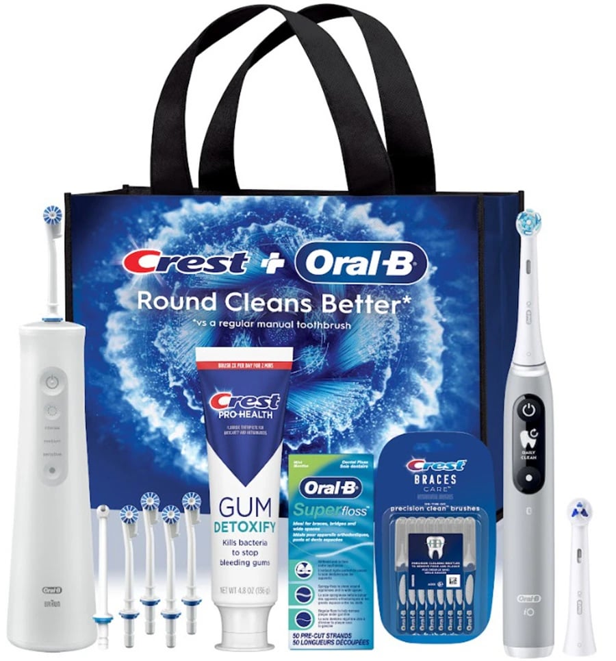 Crest + Oral-B Specialized Care System Electric Rechargeable Bundle with Water Flosser, 3/Case, 80766153