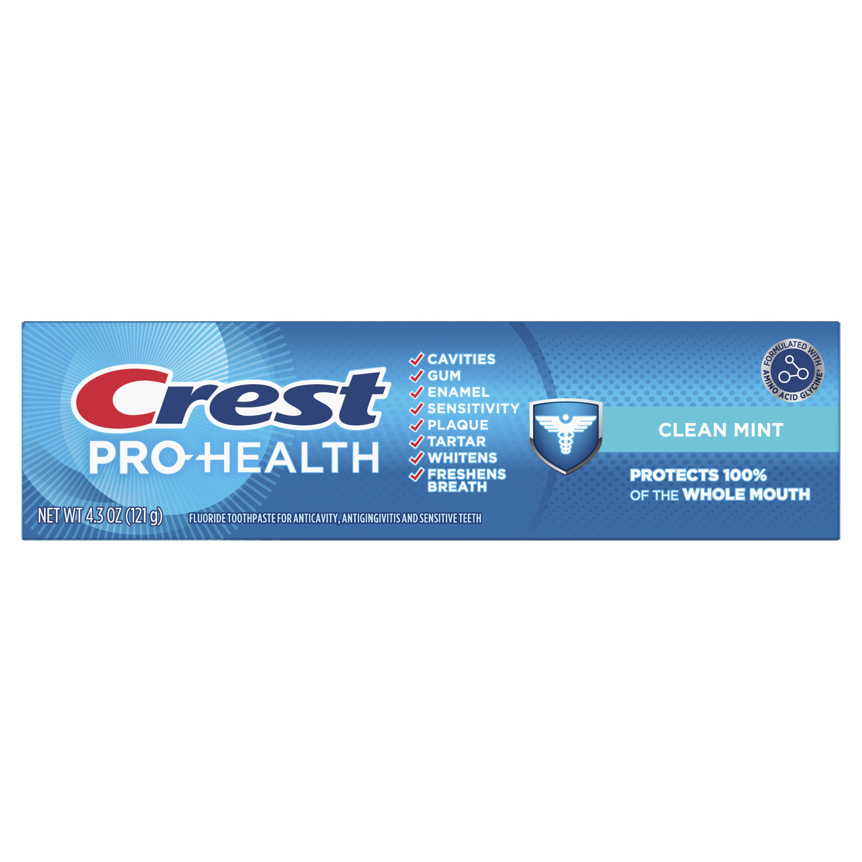 Crest Pro-Health Clean Mint Toothpaste, 4.3 oz Tube, Fluoride, 12/Case