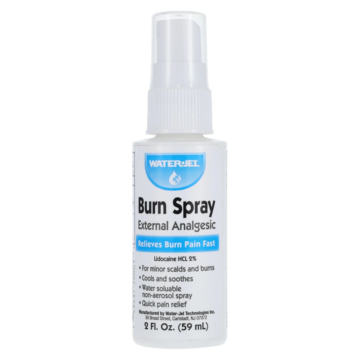 Water Jel Burn Spray, Lidocaine Analgesic, 2 oz