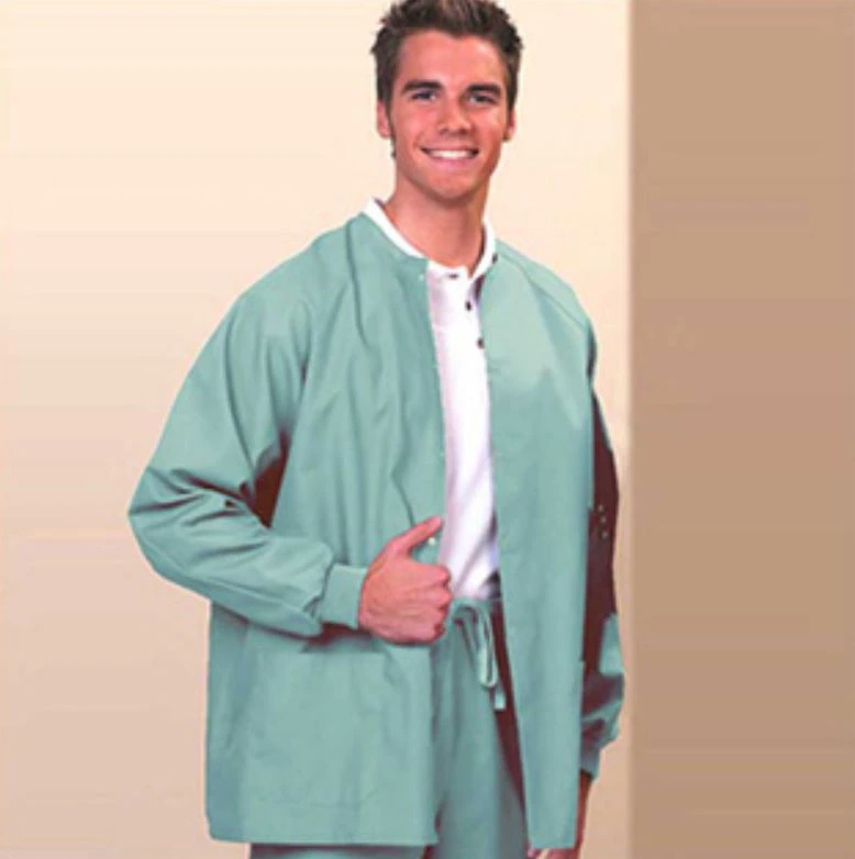 Fashion Poplin® Sage Warm-Up Jacket, Unisex, XX-Large, Latex-Free, Non-Fluid Resistant, 1 Each