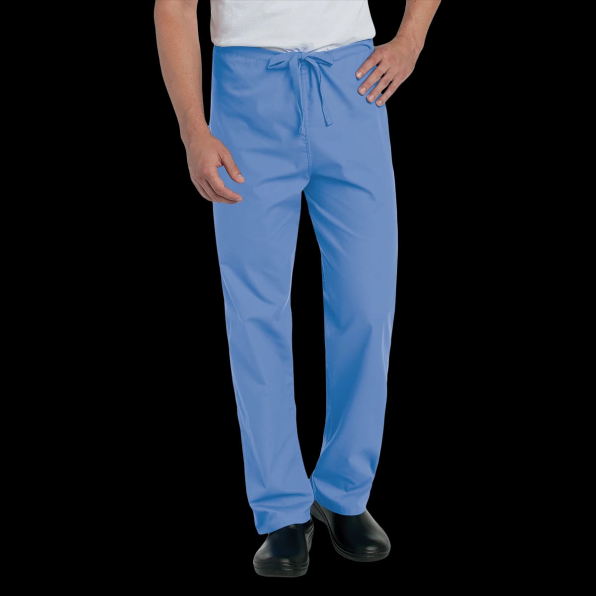 Landau Scrub Pant Reversible Unisex, Ceil Blue, Small, 65% Polyester/35% Cotton, 7602