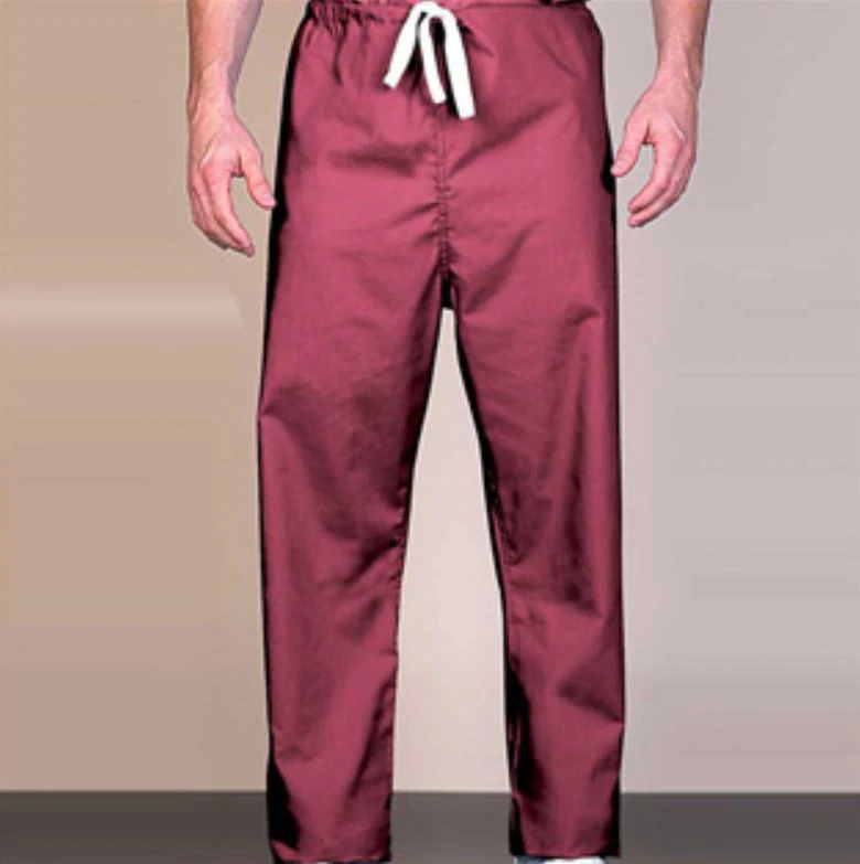 Fashion Seal Reversible 50/50 Scrub Pant, Unisex, Small, Cranberry, 1 Pocket, Drawstring, 889