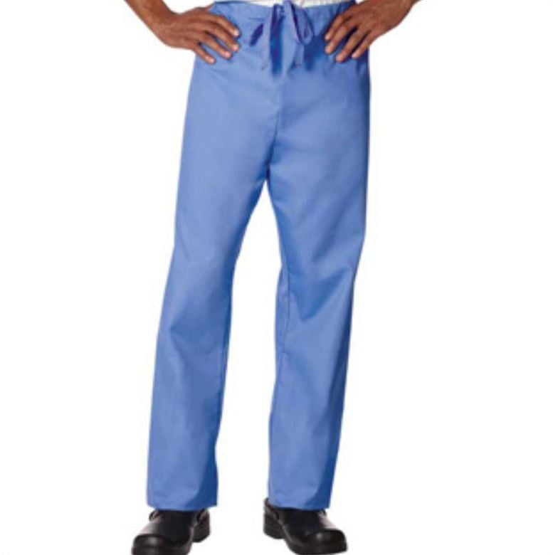 Fashion Seal Scrub Pant, Unisex, Drawstring, 4X-Large, Ceil Blue, 65% Polyester/35% Cotton, Non-Fluid Resistant, Latex-Free, 78837