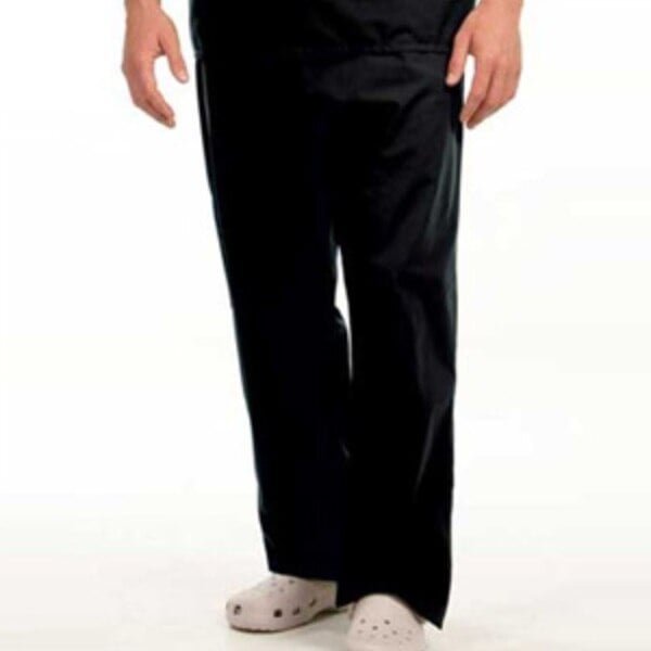 Fashion Seal Scrub Pant, Unisex, Drawstring, Small, Black, 78829
