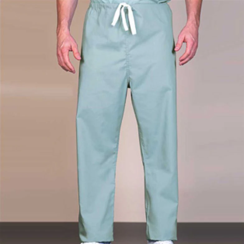 Fashion Seal Reversible 50/50 Scrub Pant, Small, Misty Green, 55% Cotton/45% Polyester, Drawstring, 1 Pocket, Style 897