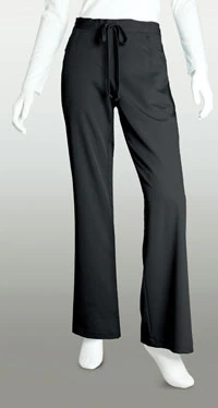 Grey's Anatomy Scrub Pant, 5 Pocket Tie-Front, Petite, X-Small, Black, Women's, 4232