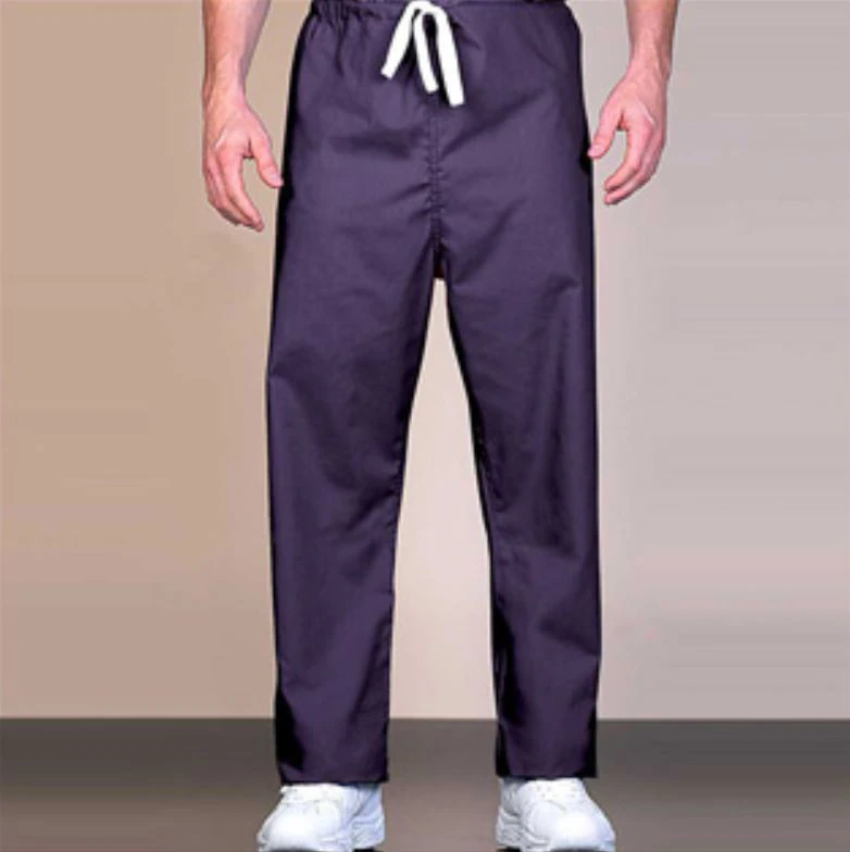 Fashion Seal Reversible Scrub Pant, 50/50 Cotton/Polyester, Medium, Purple, 1 Pocket, Drawstring, 887