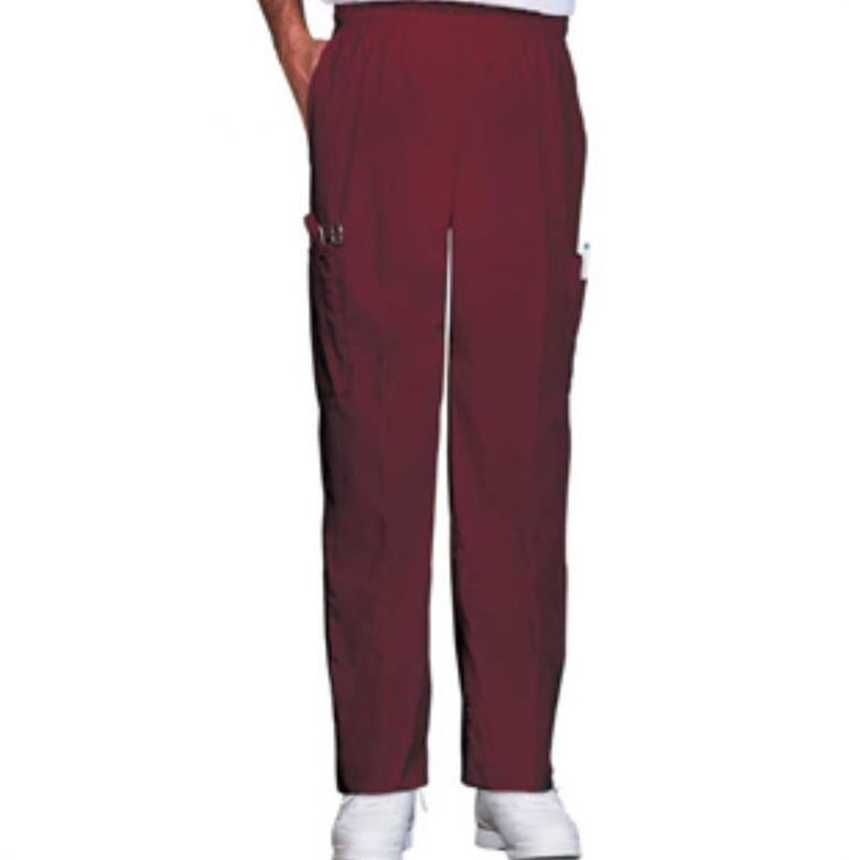 Fashion Seal Ultimate Scrub Pant, Unisex, Burgundy, Small, 65% Polyester/35% Cotton, Style 7430, 4 Pockets