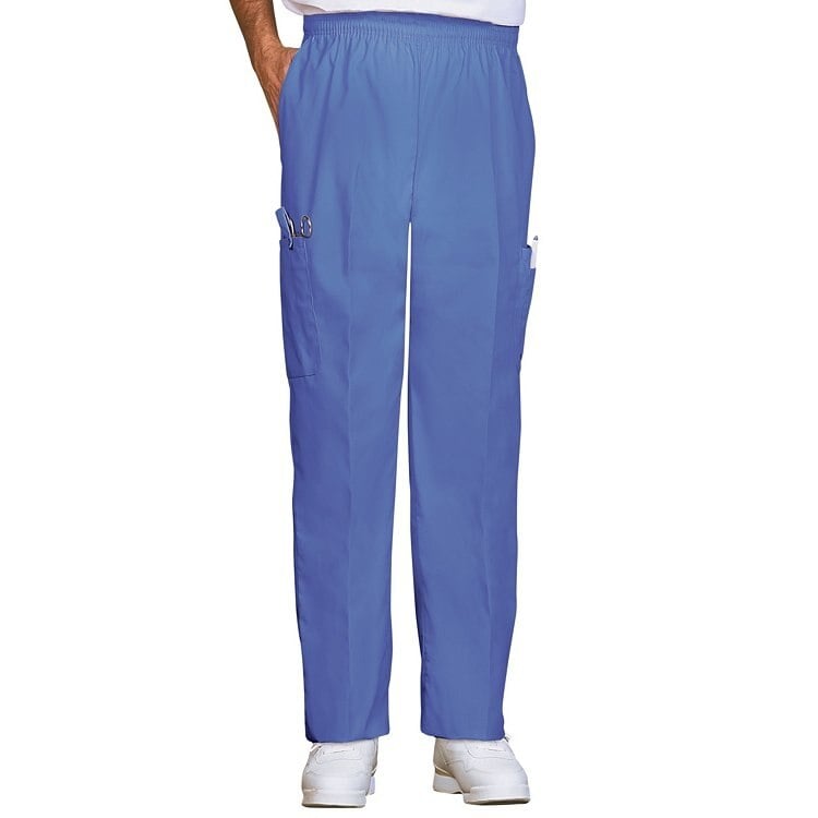 Fashion Seal Ultimate Unisex Scrub Pant, Ciel Blue, Small, 4-Pocket, Style 7437